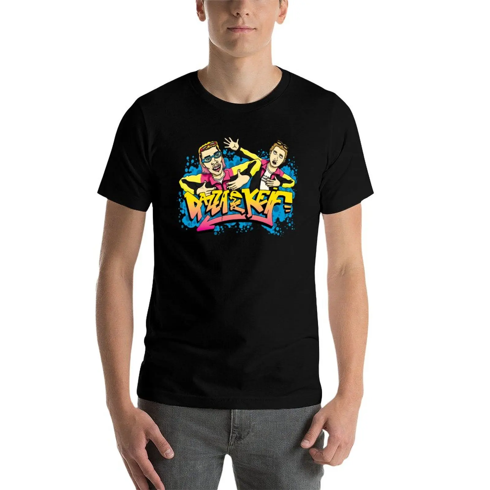 Фото Футболка Dazza and Keif Merch, мужские футболки с графическим рисунком, мужские футболки из 100% хлопка, забавные футболки класса люкс, хлопковая футболка №3