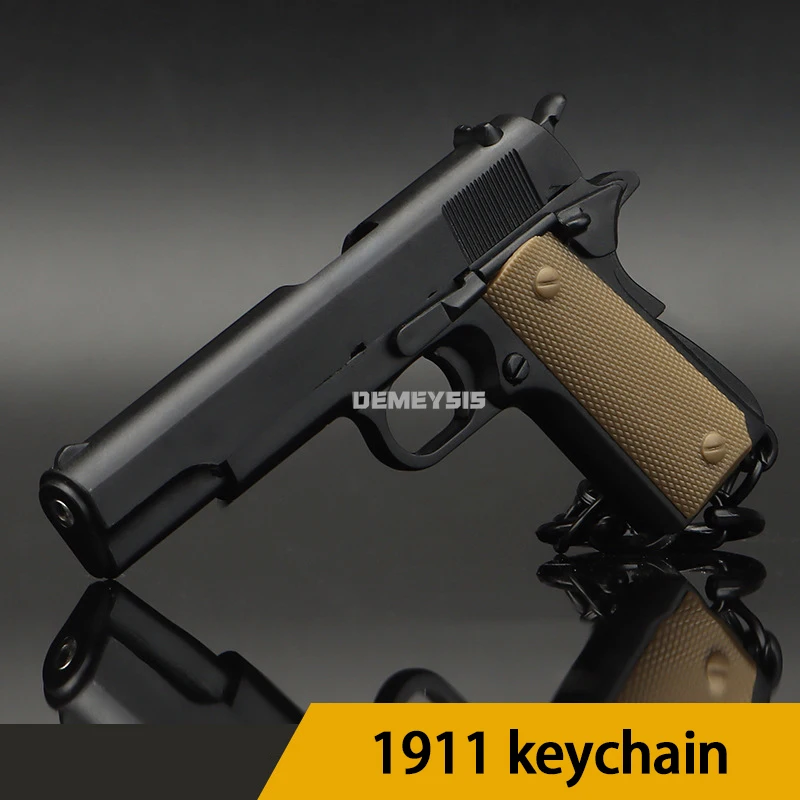 Мини-брелок прочный тактический Брелок 1911 в форме пистолета портативный брелок