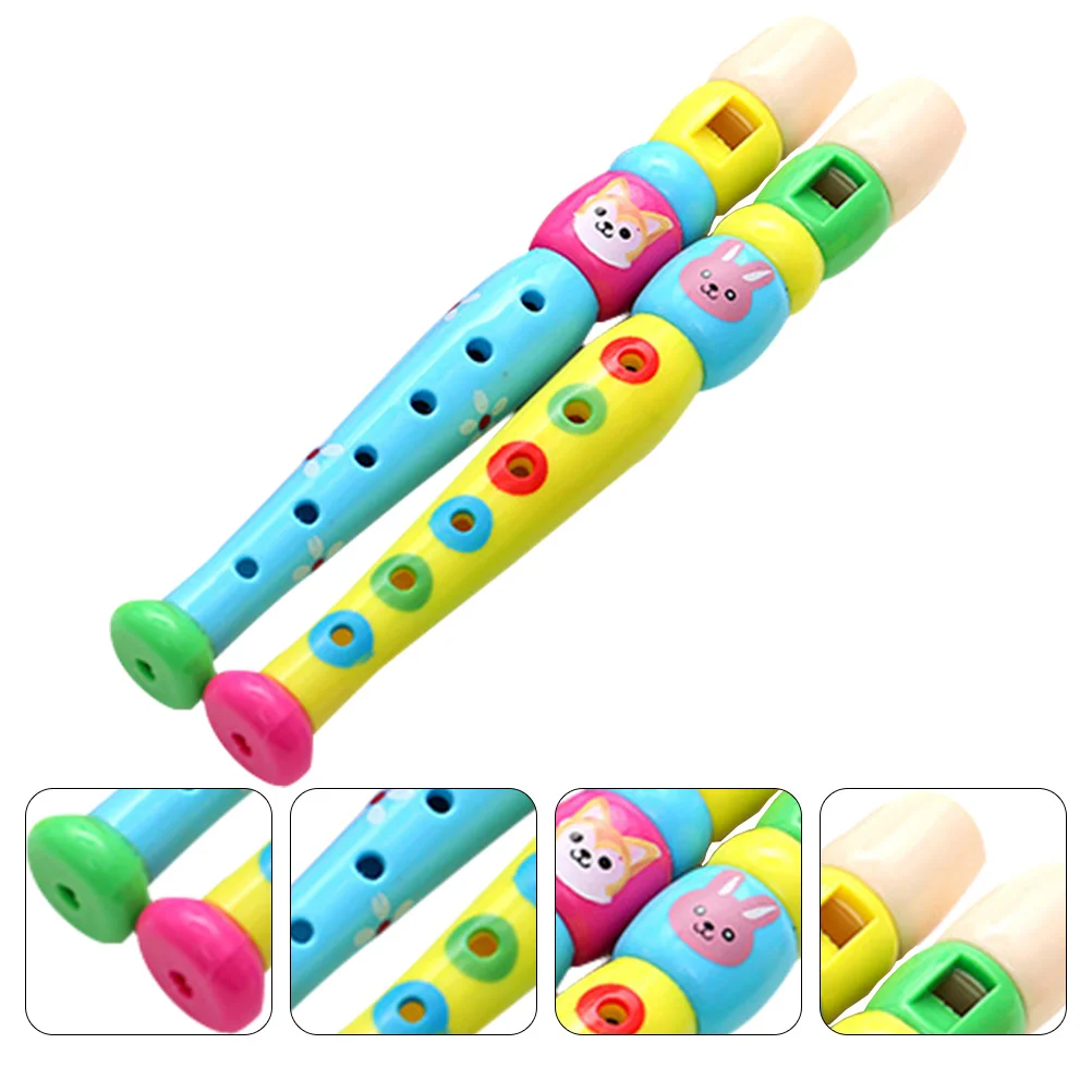 

Recorder Kids Flute Instrument Toy Musical Plastic Instruments Music Piccolo Kazoo Children Wood Wooden Toddler Kid Toddlers