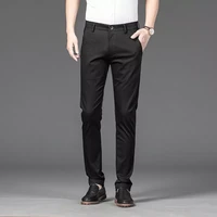 business fashion slim stretch male skinny trousers brand clothes black 38 mens joggers 2022 spring new mens plaid casual pants