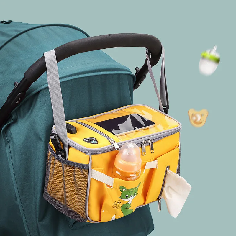 2023 New Portable Diaper Bag Large Capacity Mommy Bag Maternity Outdoor Fashion Baby Stroller Bags Lightweight Nursery Organizer