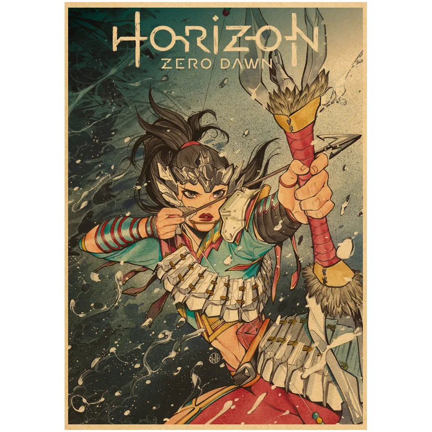 Плакаты Horizon Zero Dawn художественная игра принты настенное искусство декоративная