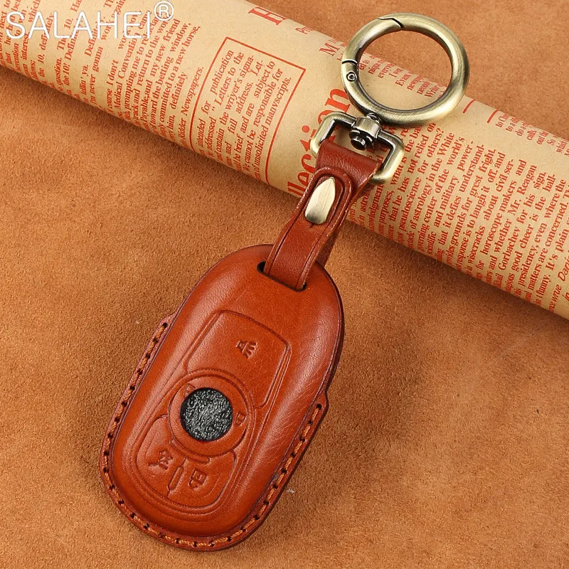 

Чехол для автомобильного ключа ручной работы, чехол для Buick Excelle Encore анклава Regal Lacrosse Verano Insignia, аксессуары для защиты автомобиля