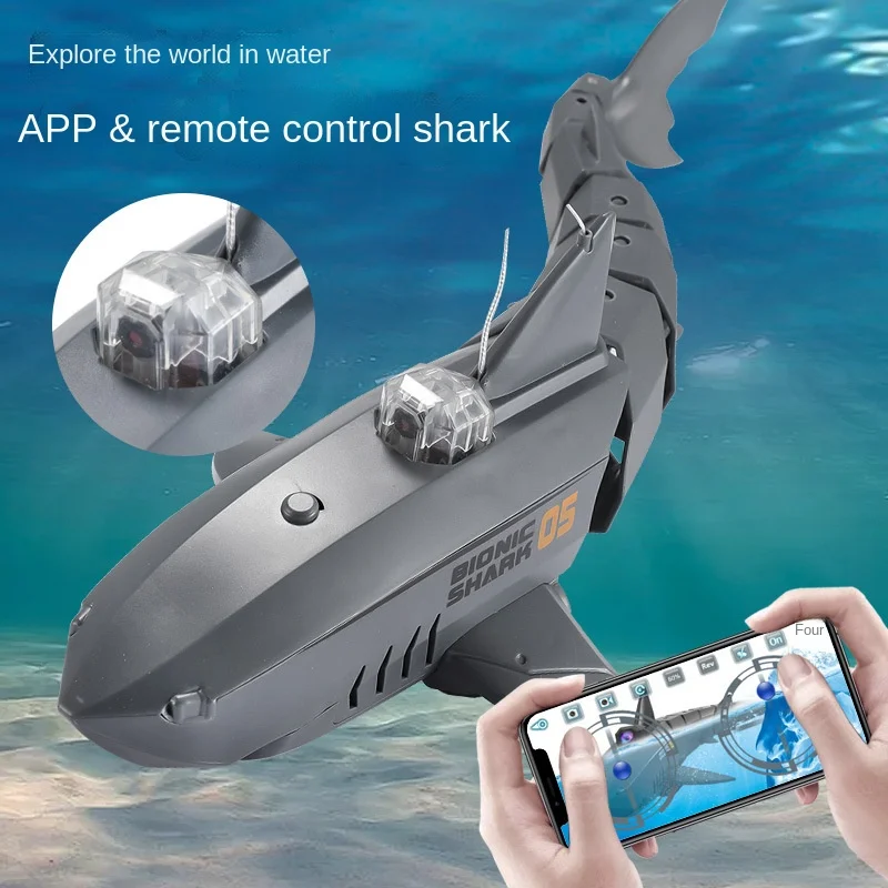 

RC Shark with HD Camera Remote Control Animals Bath Tub Pool Electric Toys for Kids Boys Children Cool Stuff Sharks Submarine