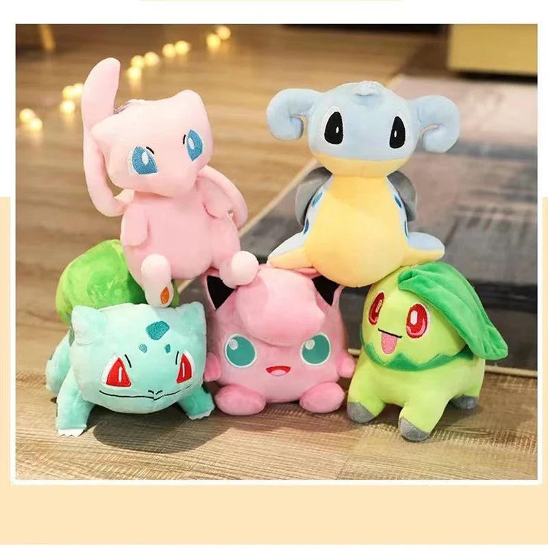 

Pokemon Stuffed Plush Doll Toys Pikachu Psyduck Charmander Squirtle Snorlax Lapras Gengar Bulbasaur Eevee Christmas Gift for Kid