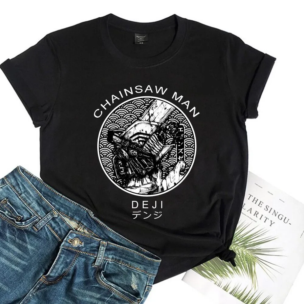 

Футболка с коротким рукавом и принтом бензопилы