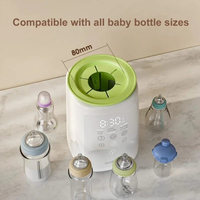 Фото Подогреватель для детских бутылочек Oraimo Smart Bottles Warmer 3-в-1, быстрый подогрев для всех типов бутылочек, с возможностью выбора вилки EU/UK. №5