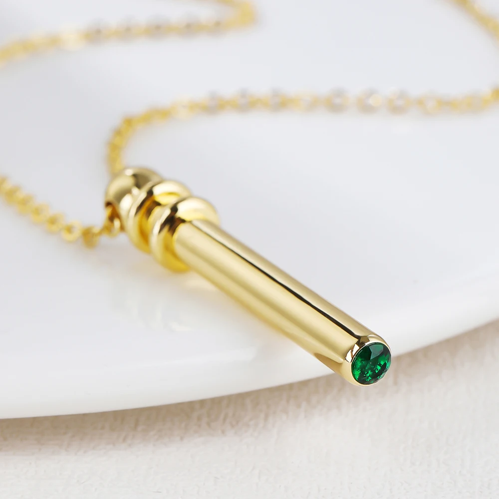 

Simple Stick Necklace for Women Long Strip Pendant Necklaces Minimalist Geometric 14K Gold Plated Jewelry Gifts