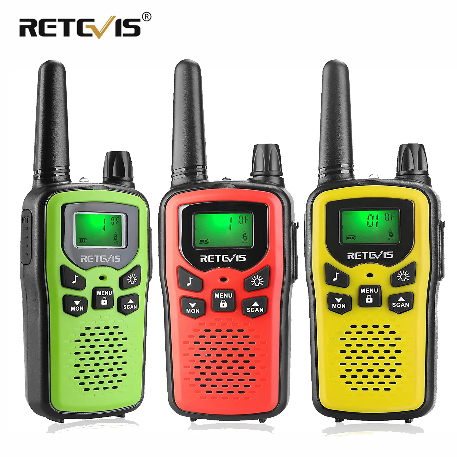 

Retevis RA636 RA36 PMR FRS 3pcs Walkie Talkie Kids Walkie-talkie for Children Christmas Birthday Gift Toy Radio for Boys Girls