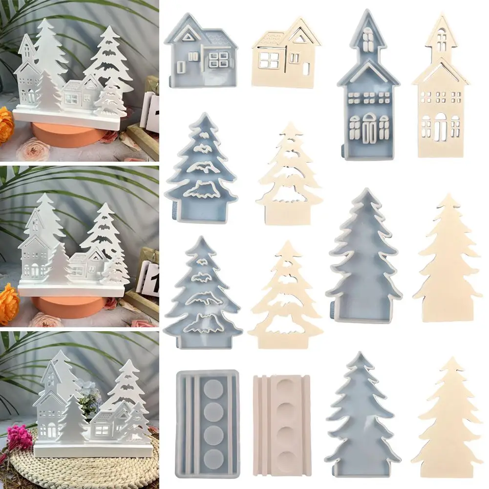 Силиконовые формы в форме дома форма для подсвечника литья ручной работы мыла