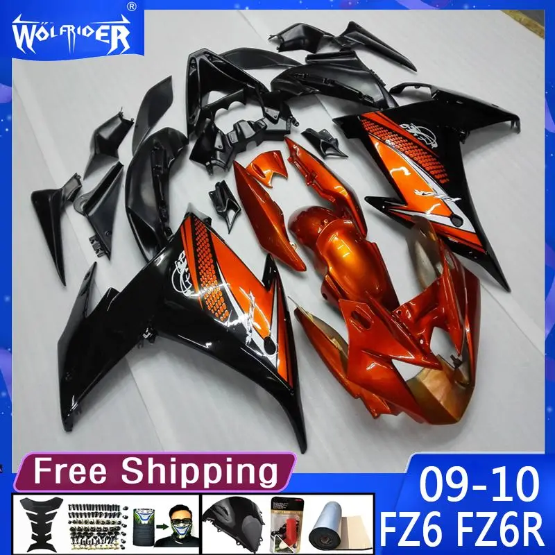 

Motorcycle ABS plastic fairings for FZ6 FZ6R 09-10 FZ6 FZ6R 2009 2010Motorbike White black fairing Manufacturer Customize cover