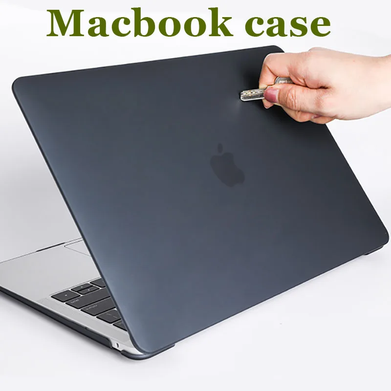 Цветной Ультратонкий Мягкий чехол для Macbook Air 11 12 13 Pro 15 16 Матовый Прозрачный Apple