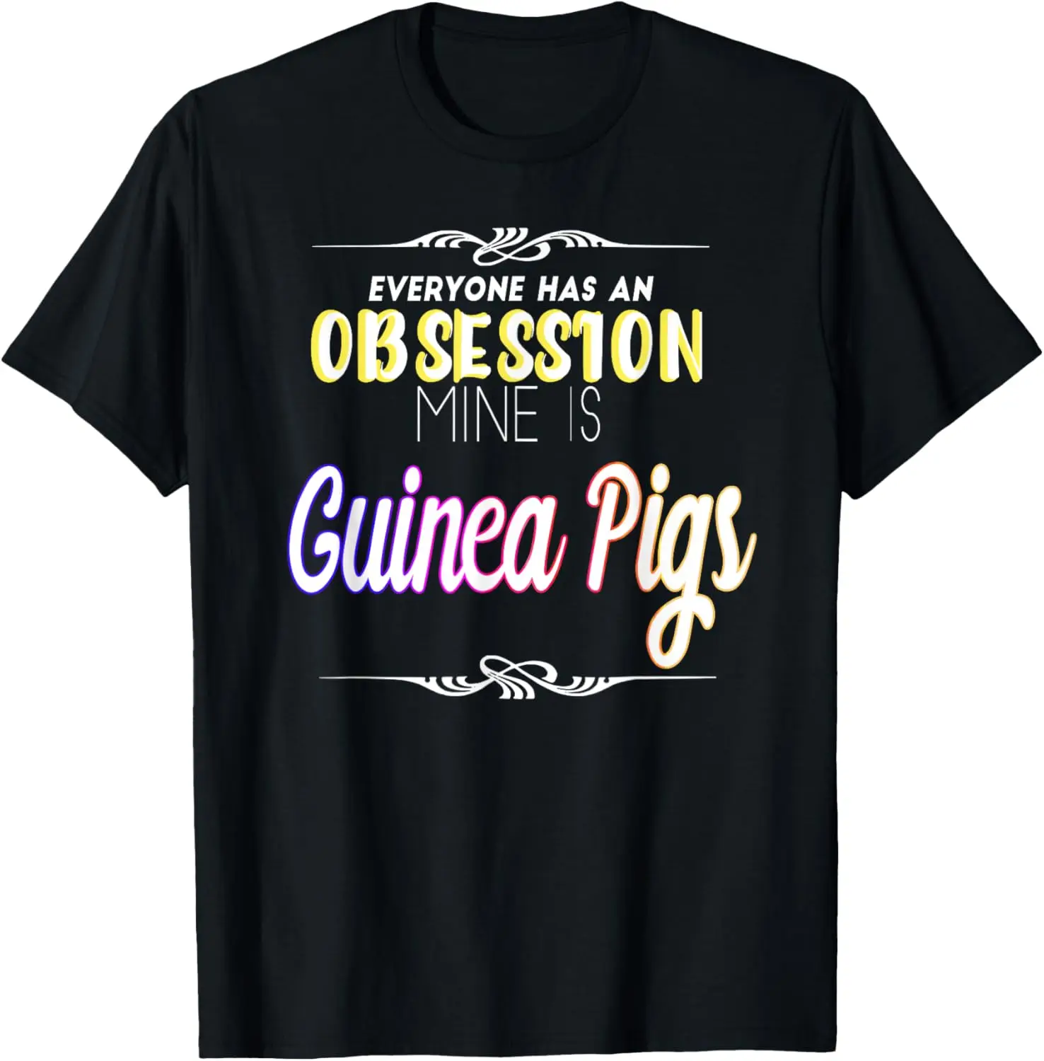 Подарочная футболка с обсечением морских свинок Футболка обдерсами морской