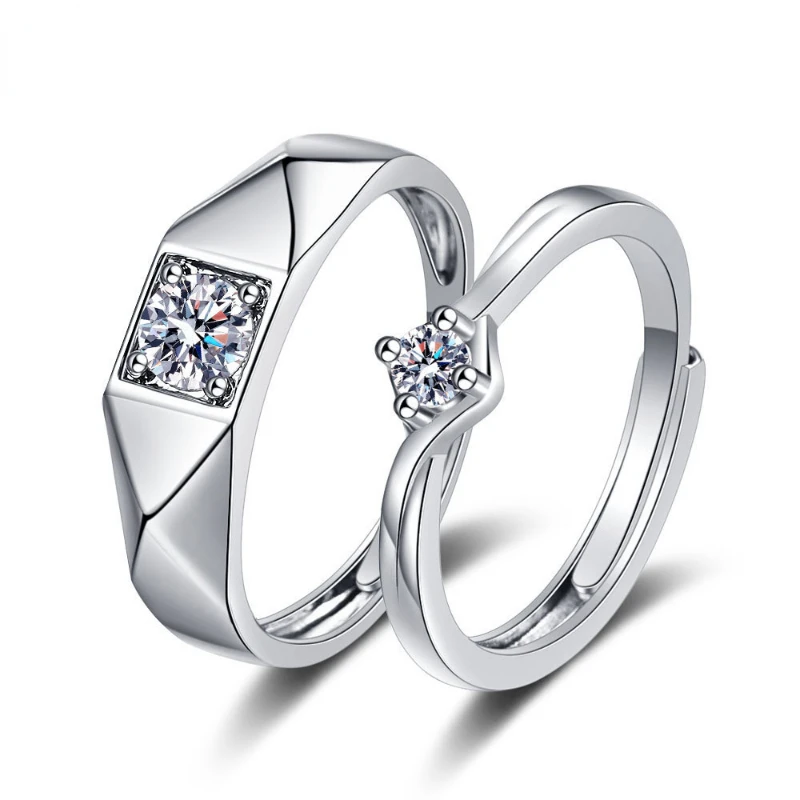

2022 New Plated Couple Ring Love In This Life Creativity for Women Men Lovers Rings Adjustable Festival Jewelry Gift