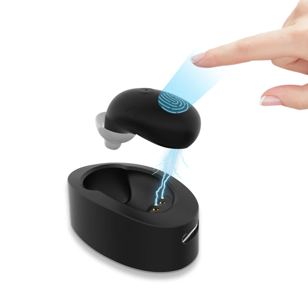 

Ting DJ Sound Amplifier For Deafness For Elderly Magnetic Charging Audiphone Ear Hearing Aid Rechargeable Hearing Device