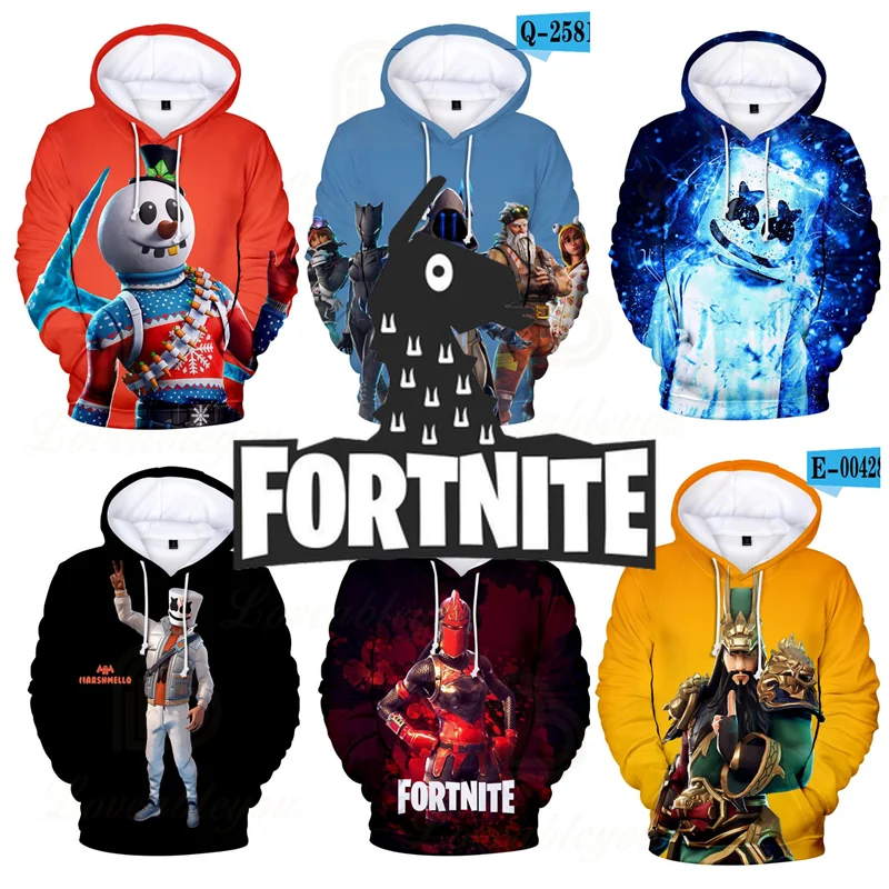 

Summer Men and Women Hoodie Fortnite Victory Royale Boys Children's Game 3D Hoodie Clothing Sweatshirts Kids Hero Tops