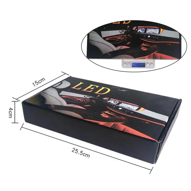 

Seven Color Car Led Interior Atmosphere Lights Multifunctional Auto Decorative Neon Lamp Universal Portable Ambient Light