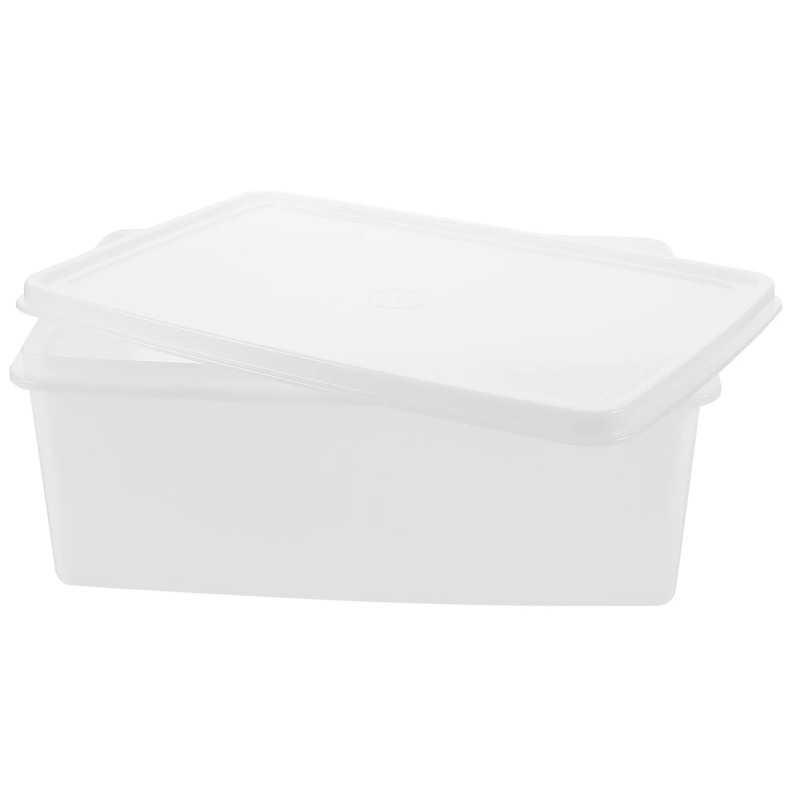 

2 1L Single Layer Clear Container Refrigerator Storage Containers Dry Food Holder Box