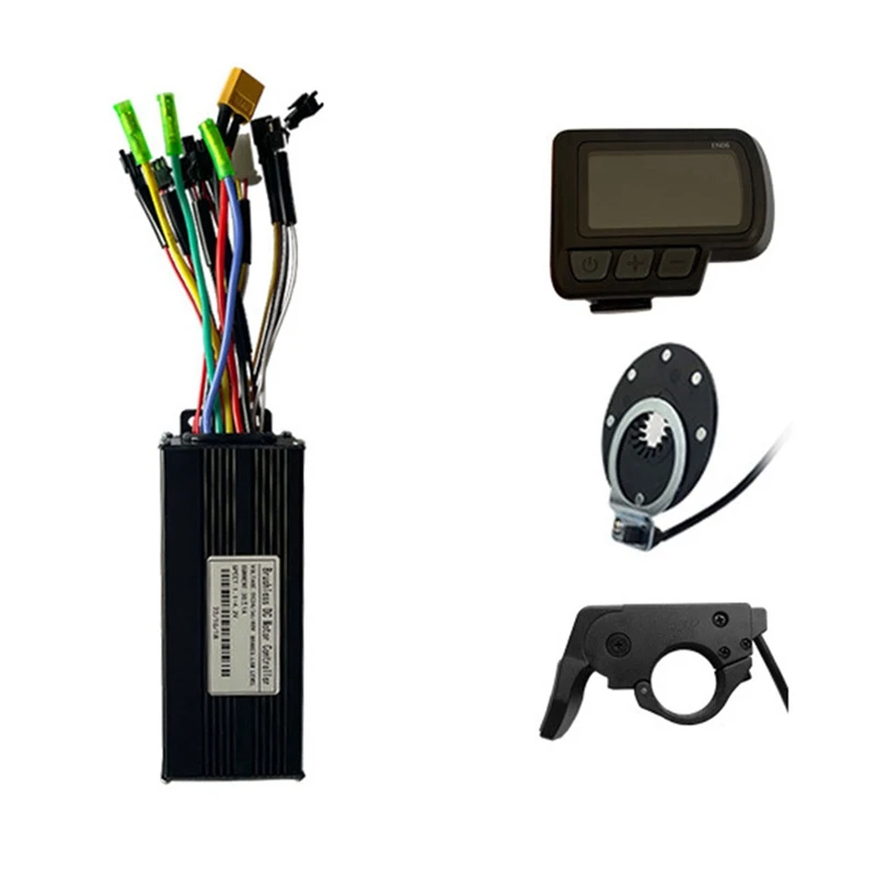 

36V 48V 750W 1000W EN06 LED Display Electric Bicycle Scooter Brushless 30A Three-Mode Sine Wave 12 Tubes Controller Kit