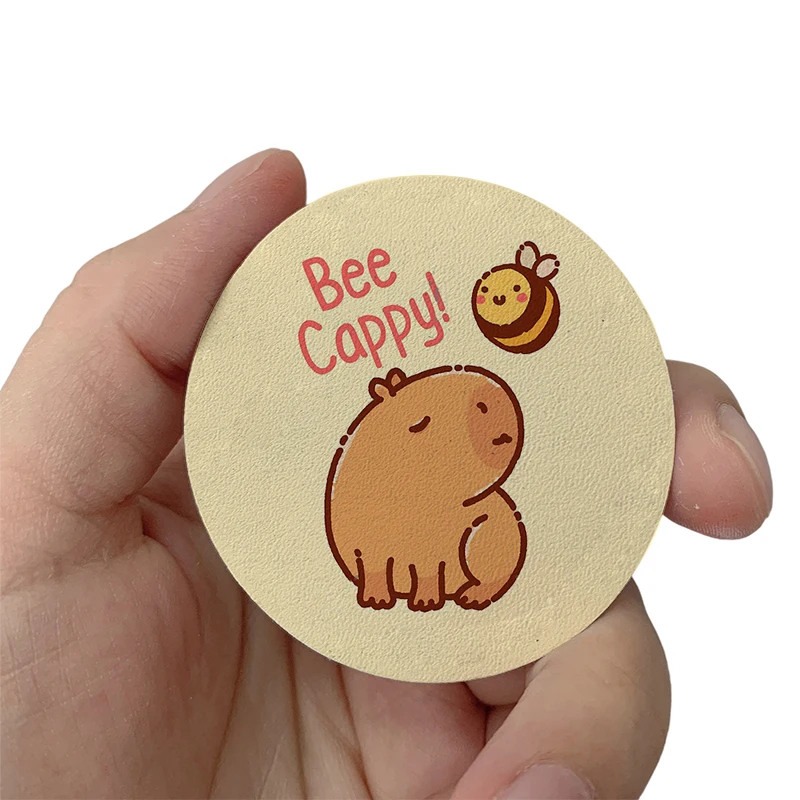 

Bee and capybara Cute Patches Clothes Hats Jackets Patch Stickers Iron On Patches thermoadhesive Leather Decoration Stickers