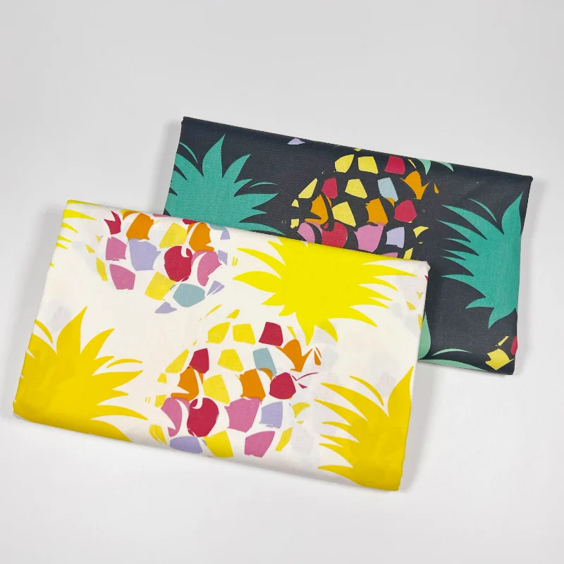 

160x50cm Pineapple Cotton Twill Printed Fabric Handmade Tablecloth Bedding Home Wear Fabric