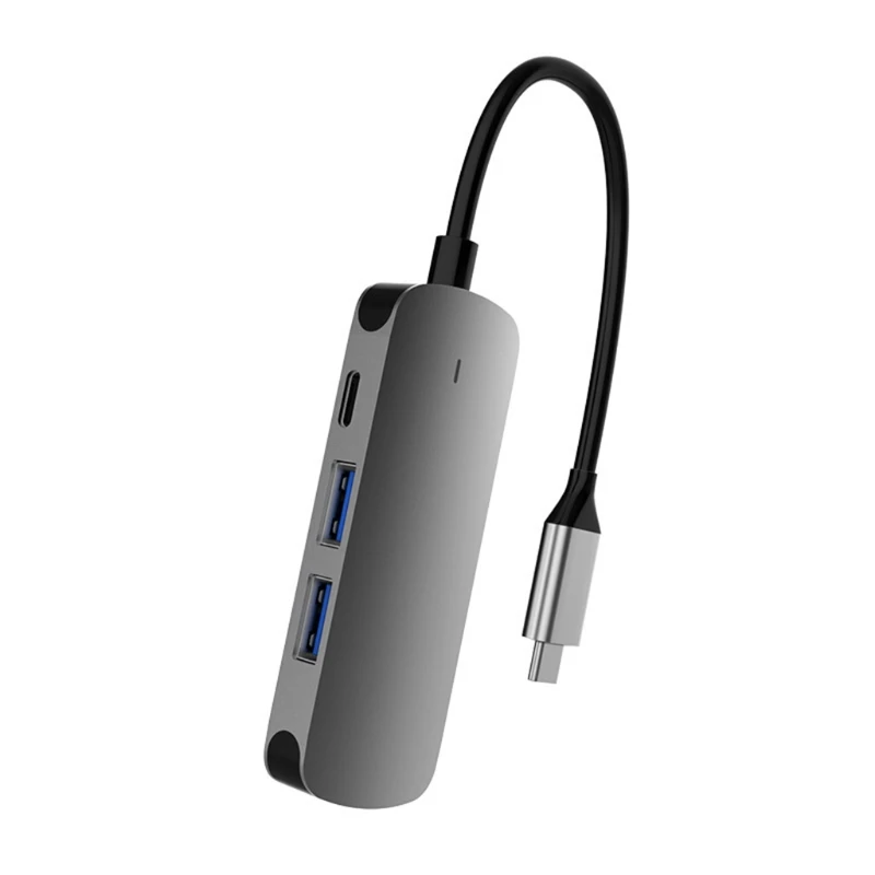 

4 In 1 USB Type C to PD Splitter Hub USB3.0 / 2.0 4K 5Gbps