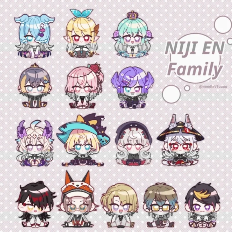 

Наклейка с изображением героев аниме норктикс, Мультяшные наклейки Luxiem хита, Ike, Vox, Shu, Luca, Techou, Стикеры для студентов, милые украшения для фот...