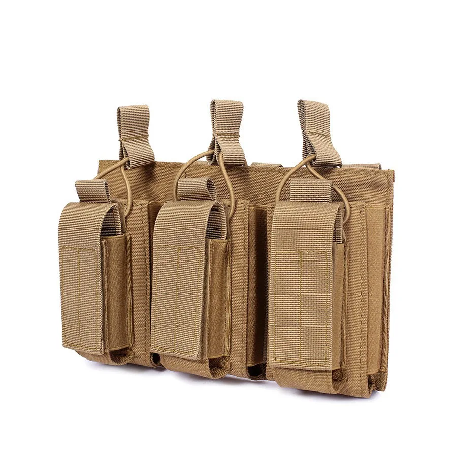 

Outdoor Tactical Vest Molle Three-piece Sub-loading Clip Accessory Bag Multi-functional Storage Bag Military Hunting Bullet Bag