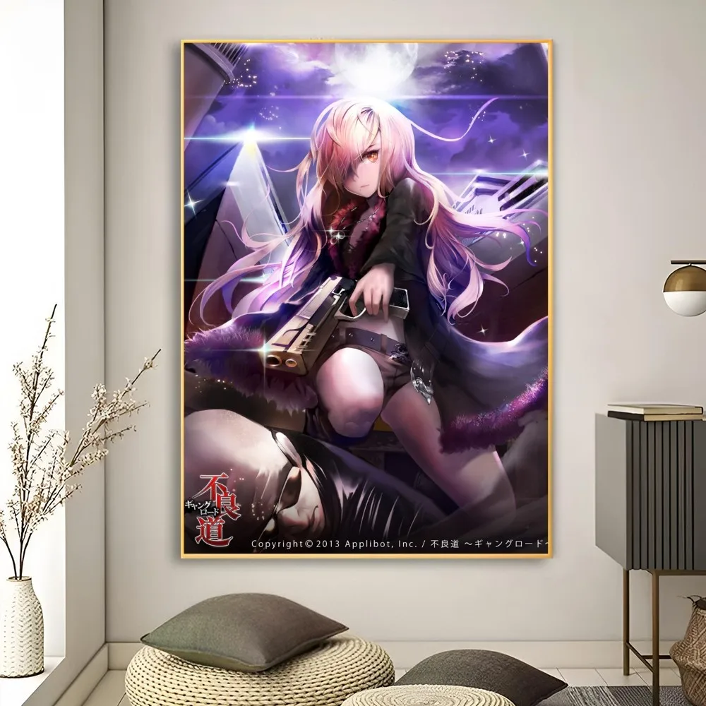 F-Furyou Michi Gang плакат с изображением дороги плакаты Наклейки художественные