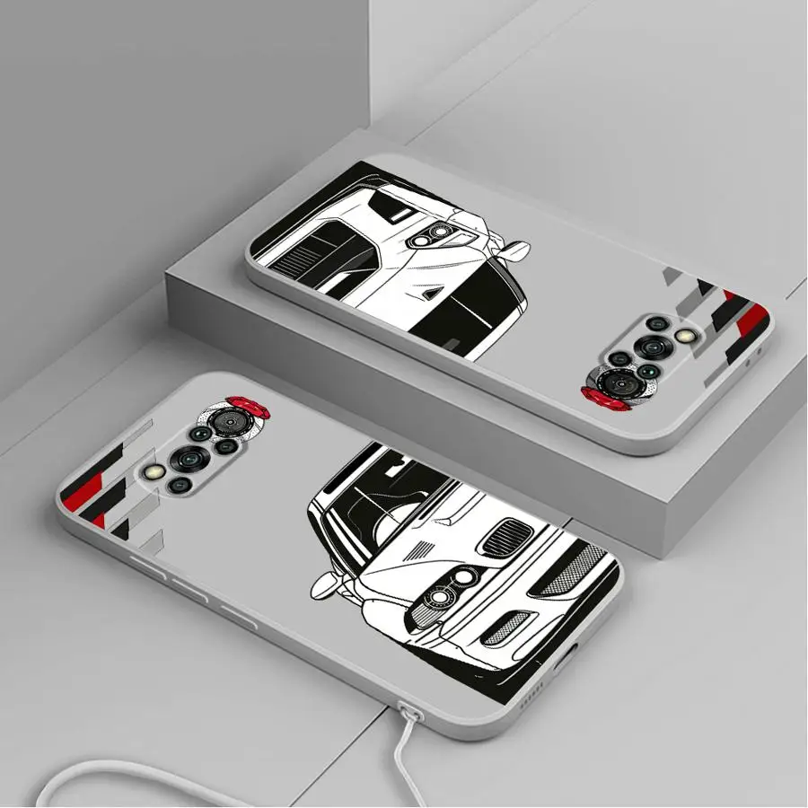 Фото Мягкий чехол для телефона JDM Sport Car для Xiaomi Poco C85 F4 C71 F5 F3 X4 X3 Pro X3 NFC №2