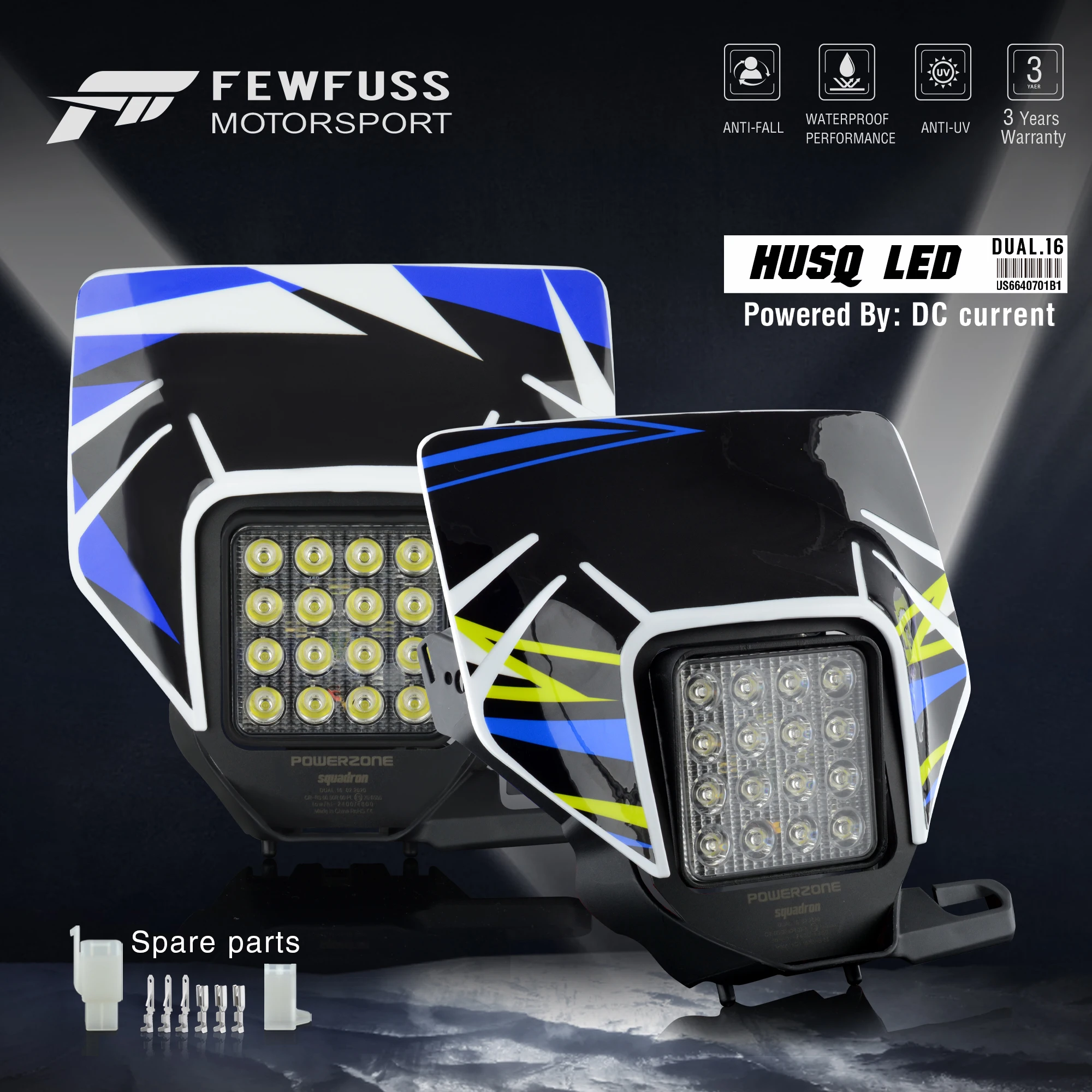 Передсветильник фонарь для мотоцикла FEWFUSS, светильник фонарь, обтекатель для супермото, для детской езды на мотоцикле, эндуро, Передний фонарь VSL