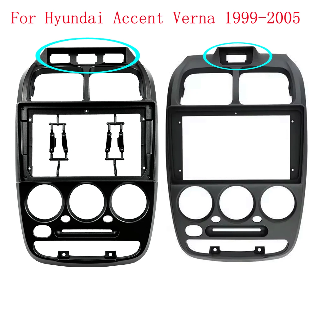 2 DIN 9-дюймовый автомобильный адаптер для передней панели Hyundai Accent Verna 1999-2005 Android Radio