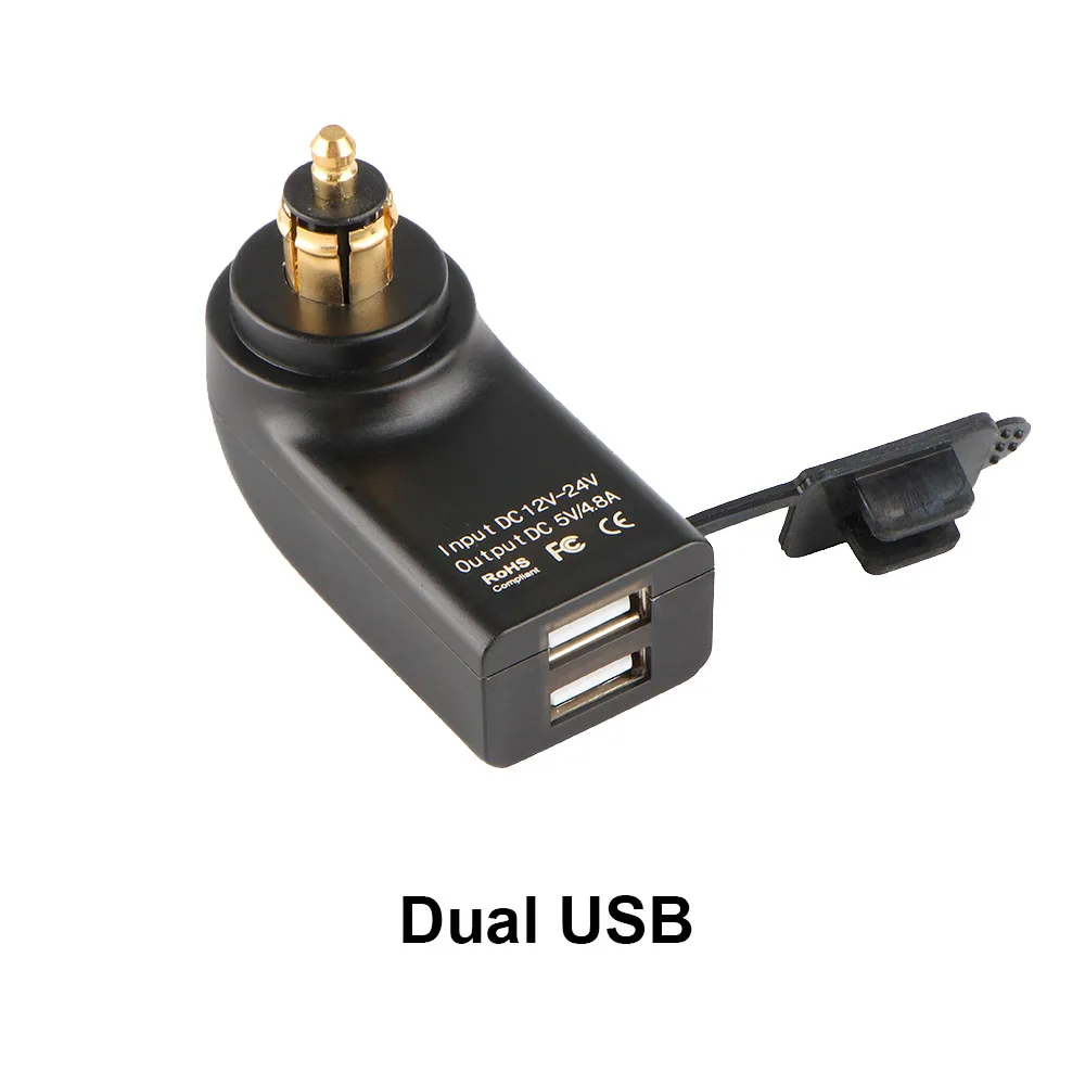 

QC3.0 R1250GS Dual USB зарядное устройство 12 В F750GS адаптер питания Hella DIN S1000XR розетка для BMW R1200RT F900R G650XGS R1200GS ADV F800R