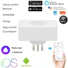 Бразильская смарт-розетка с Wi-Fi, умная розетка, таймер питания SmartLife, голосовое управление, адаптер на 1016 А, работает с Alexa Google Home