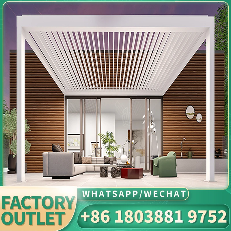 Поставщик заводской навес для сада двора патио водонепроницаемая электрическая