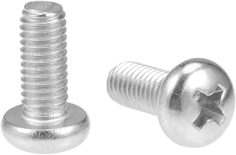 

Keszoox M5x12mm Machine Screws Pan Phillips Cross Head Screw 304 Stainless Steel Fasteners Bolts 50Pcs