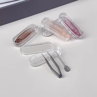 contact lens case pocket portable easy carry make up beauty pupil storage lenses box mirror container travel kit simple style