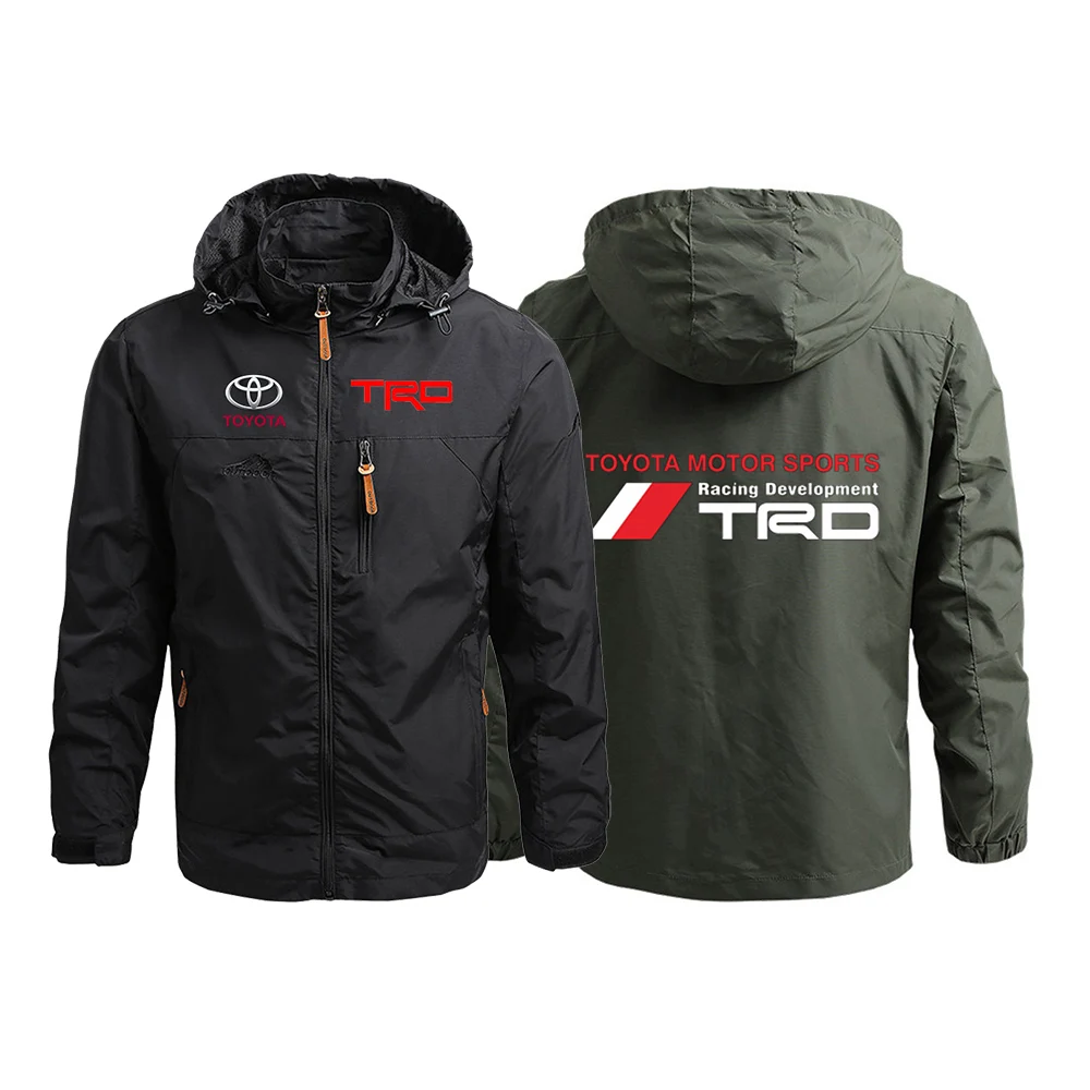 

2022 Men's Spring Autumn Toyota TRD Motorsport Breathable Jackets Casual Windbreaker Male Sport Hoodies Zipper Print Coats Tops