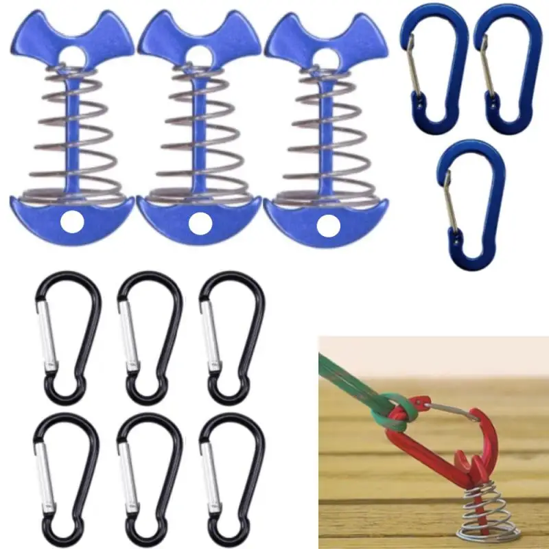 Camping Azit Ago Long-type Squid Deck Pack 12PCS Caraviner Набор карабинов 실타입 피쉬 데크팩 10종 세트