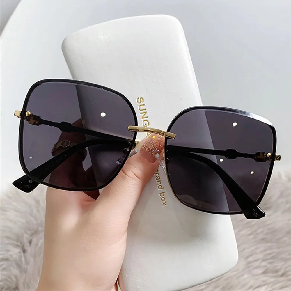 Купи Women Eyewear Outdoor UV400 Shades Metal Sunglasses Brown Sunglasses Square Sun Glasses за 287 рублей в магазине AliExpress