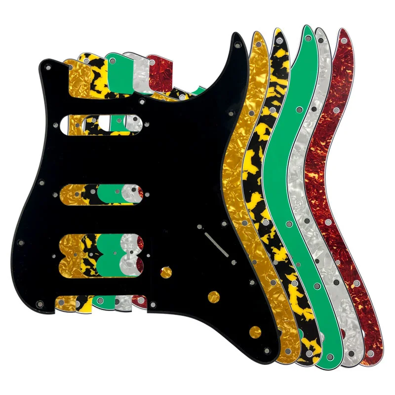 

5pcs Guitar Parts For US FD 11 Screw Hole Standard Start Player Humbucker Hss Guitar Pickguard Scratch Plate Flame Pattern