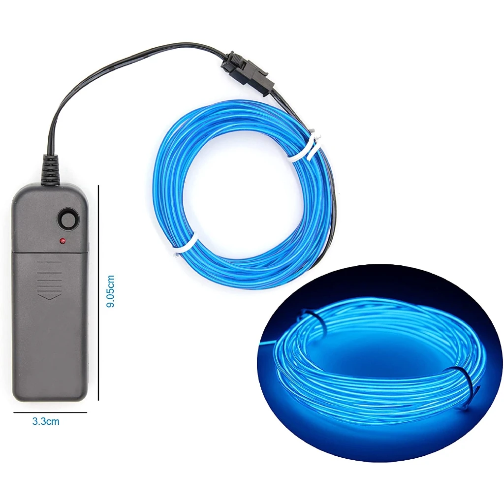 Гибкая светодиодная лента неоновый светящийся электролюминесцентный провод