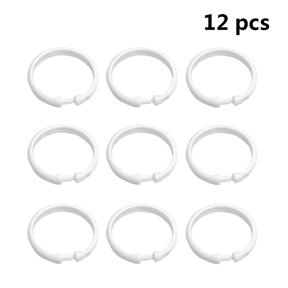 

Curtain Rings Shower Drape Ring Eyelet Bath Hooksdrapery Grommet Sliding Curtains Hook Rod Hanger Rods Loop Clip Hangers Window