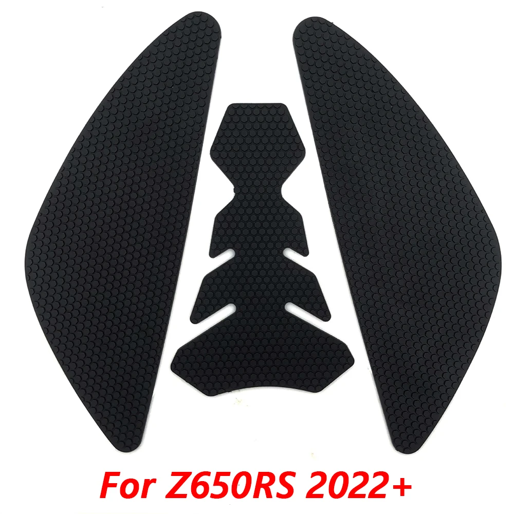 

Motorcycle A Set Black Anti-Heated Gas Tank Side Traction Knee Protector Anti Slip Pad For Kawasaki Z650RS Z650 RS 2022+