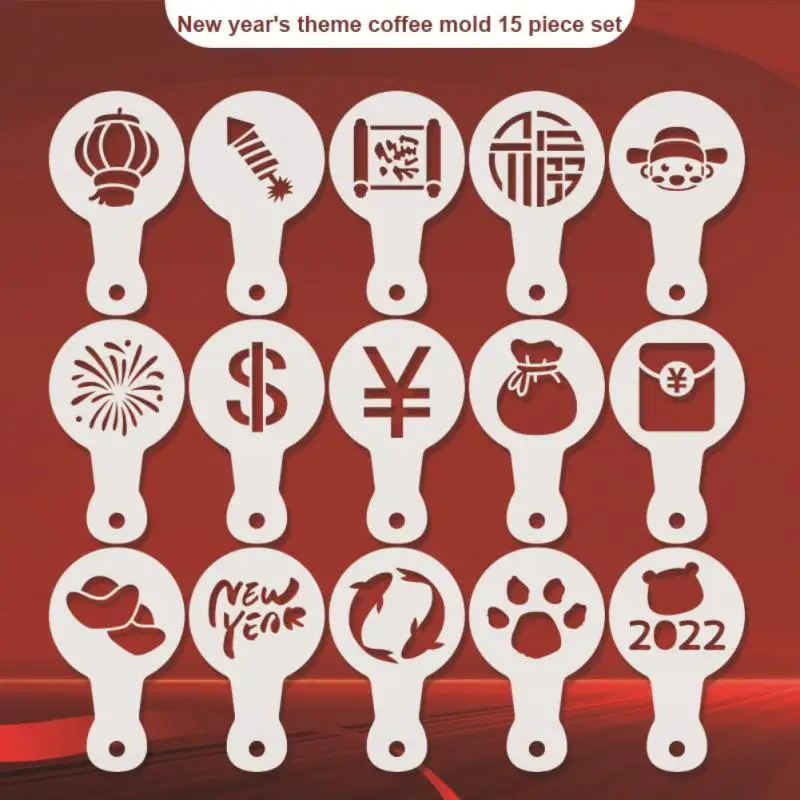 Форма для кофе разные стили трафареты капучино латте украшения торта спрей