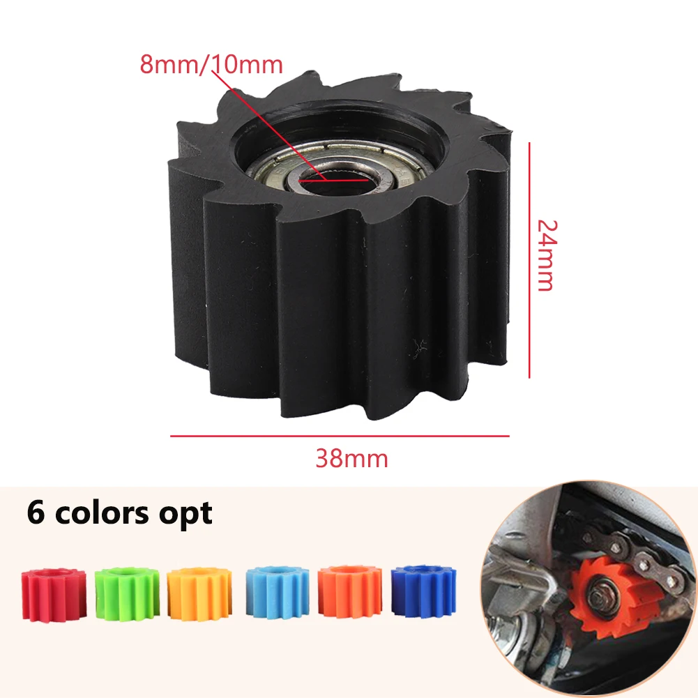 

8mm/10mm Motorcycle Chain Roller Tensioner Pulley Wheel Guide For Kawasaki KX 250F KX250F KX450F KX450F 2006-2016 Pit Bike