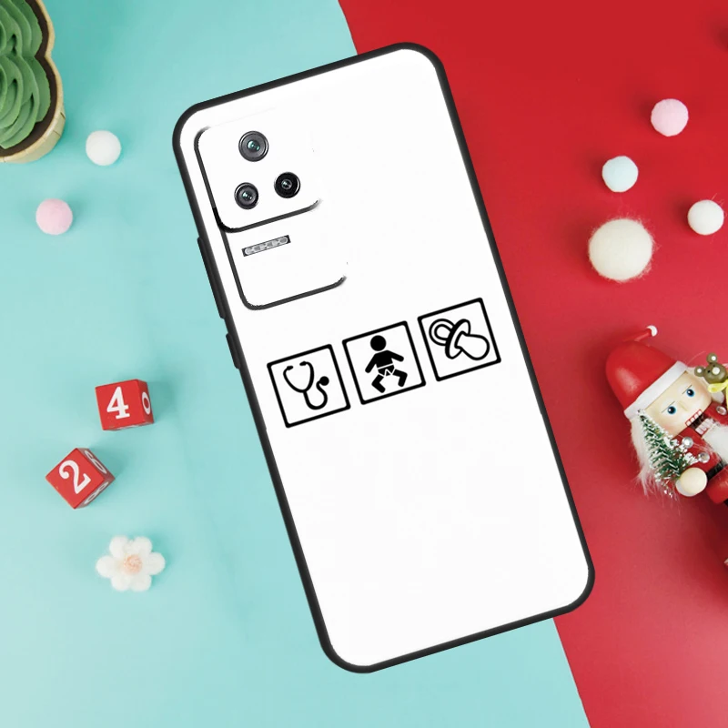 Чехол для Xiaomi 15T 13T 14T 14 15 17 Pro Max POCO F8 Ultra F7 F5 F6 X3 X5 X6 X7 X8 Pro с дизайном «Стилетоскоп, сердце, медицинская сестра» (art.: 3920da296ae09) - 3920da296ae09