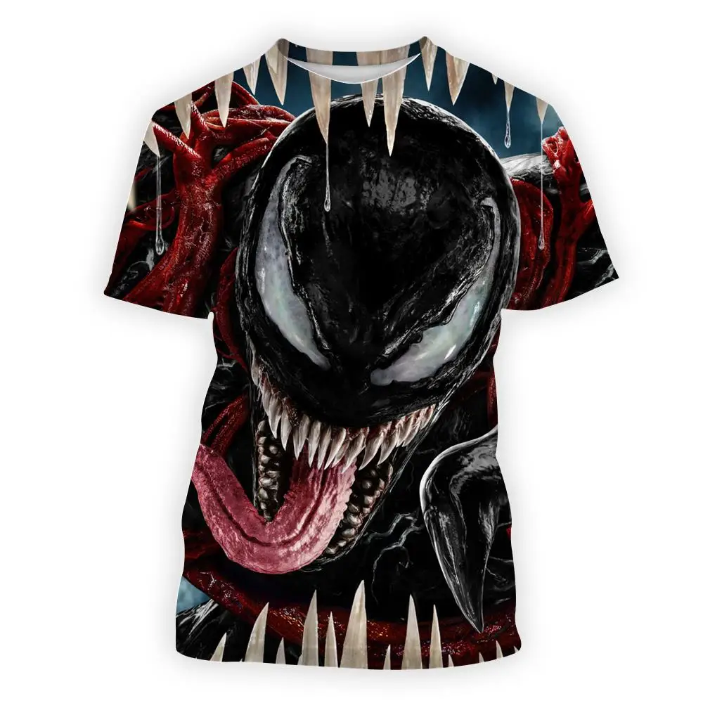 

2022 Marvel avenger T Shirt Men summer Casual Short Sleeve Clothes Streetwear Hip Hop 3D venom tshirts male cool Top Tees
