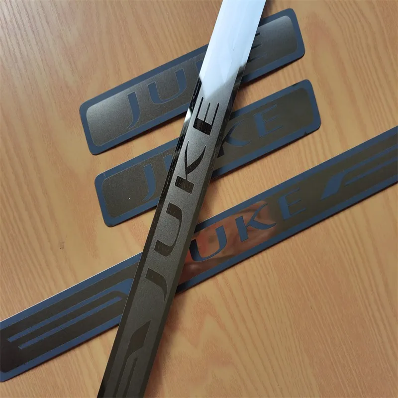 

Car Accessories For Nissan Juke 2010 2011-2020 2021 door Sill Pedal Scuff Plate Stainless Steel Guard Protector car stickers