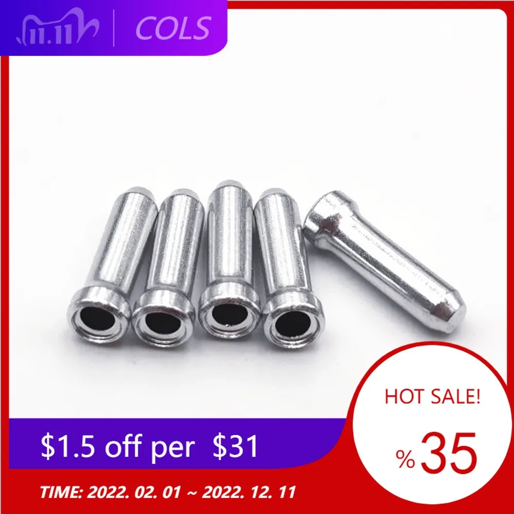

100Pcs MTB Bike Bicycle Brake Shifter Aluminum Inner Cable Tips Crimps Cycle Cycling Parts Derailleur Shift Cables End